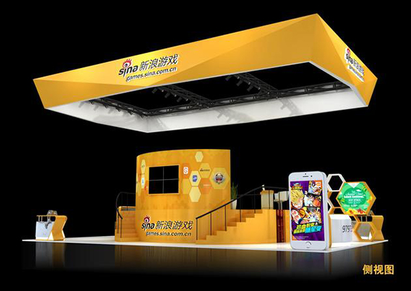 VR与电竞首亮相 新浪游戏CJ2016展台概念图(图5)