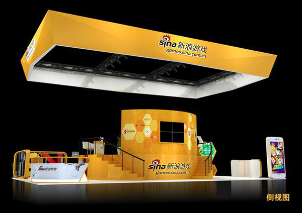VR与电竞首亮相 新浪游戏CJ2016展台概念图(图4)